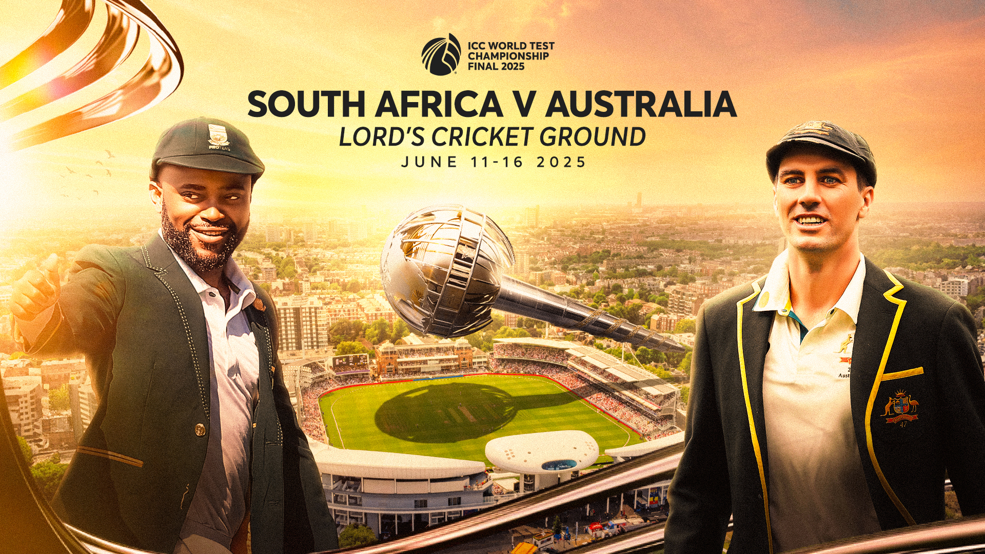Logo of ICC World Test Championship Final 2025 - SA vs AUS