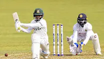 Shanto notches maiden ton as dominant Bangladesh take command