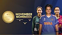 ICC Women’s Player of the Month nominees for November 2025