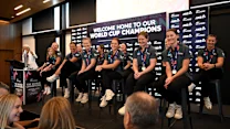 New Zealand’s T20 World Cup winners given heroes welcome on return 
