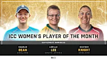 ICC Women's Player of the Month nominations for September announced