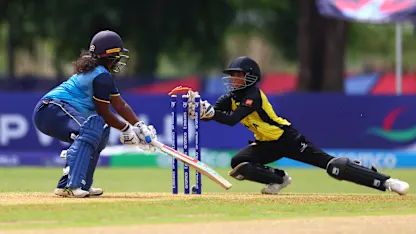 Logo of Nazwah double strike rocks Sri Lanka | U19WC 2025