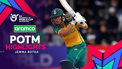 Logo of Jemma Botha sets tone with bat | Aramco POTM Highlights | U19WC 2025