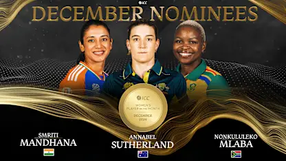 Logo of ICC Men’s Player of the Month nominees for November announced