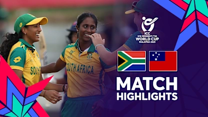Logo of South Africa continue their winning run with emphatic outing against Samoa | Match Highlights | U19WC 2025