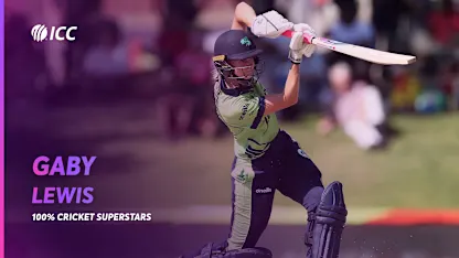Logo of Gaby Lewis | Ireland's anchor | 100% Cricket Superstars