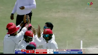 Rashid's five-for to savour, and other highlights from Day 2 of Afghanistan v Ireland at ICC Intercontinental Cup match