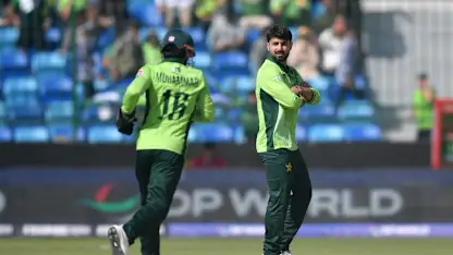 Logo of Abrar’s peach brings Pakistan first wicket | PAK v NZ | Champions Trophy 2025