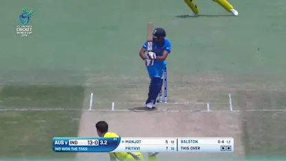 India super shots against Australia U19CWC