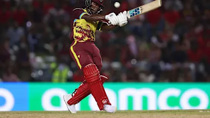Logo of Sensational Rutherford rains sixes on the way to half-century | T20WC 2024
