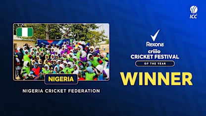 ICC criiio Cricket Festival of the Year with Rexona award - Nigeria | ICC Development Awards 2025