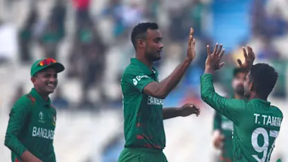 Logo of Bangladesh strike early to remove openers | CWC23