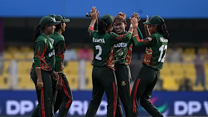 LIVE: Athapaththu falls, Bangladesh two down in CWC25 clash