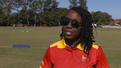 Mary-Anne Musonda speaks before the game against Nigeria | Women's T20WC Qualifier