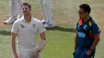Logo of Steve Smith was withdrawn from the second Test and substituted as per the new concussion rules