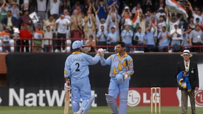 Logo of CWC Greatest Moments - Ganguly and Dravid go big v Sri Lanka in 1999