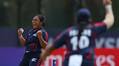 Logo of A moment to remember – Olive Lefaga Lemoe gets Samoa's first wicket at an ICC event | U19WC 2025