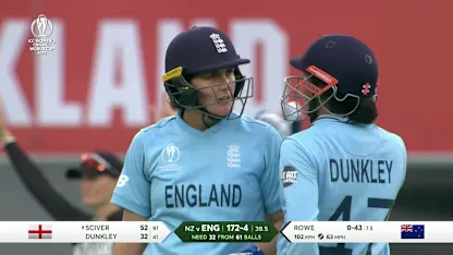 Logo of Fifty: Nat Sciver reaches 50 with fine shot