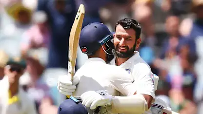 Logo of Cheteshwar Pujara - Virat Kohli