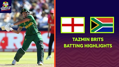 Logo of Brits blasts pivotal World Cup half-century | Women's T20WC 2023
