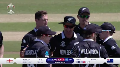 CWC19: ENG v NZ - Bairstow dismissed for 106 | ICC Cricket World Cup, 2019