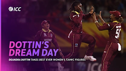 Logo of Deandra Dottin's day out in 2018 | Women's T20 World Cup