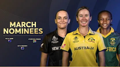 ICC Women’s POTM nominees for March 2026 announced