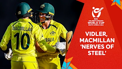 Logo of Vidler, Macmillan relive Australia's semi-final win | U19 Men’s CWC 2024