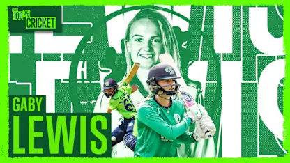Logo of Gaby Lewis | Ireland's ace cricketer | 100% Cricket