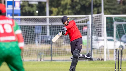 260817 Bulgaria Vs Isle of Man – Manx player batting