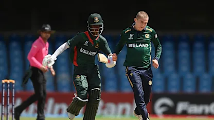 Logo of Bangladesh open account with Ireland win; Australia overcome spirited Namibia