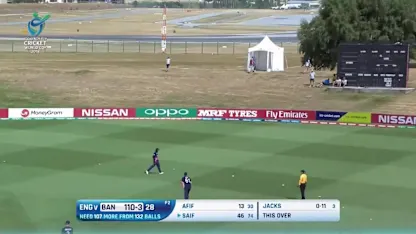 Saif Hassan's 59 against England at U19CWC