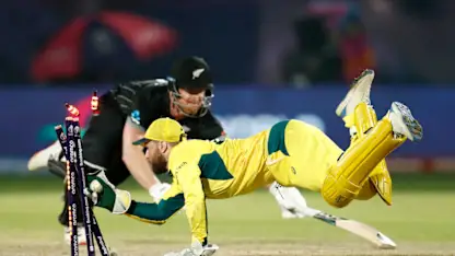 Logo of Match-winning moment as Neesham brilliantly run out | AUS v NZ | CWC23