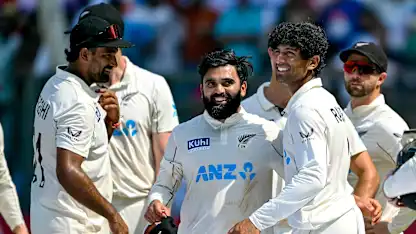 Logo of New Zealand spinner cites key reason behind historic win in India