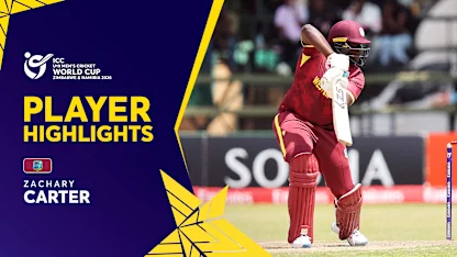 Zachary Carter's blazing fifty | Player Highlights | U19 CWC 2026