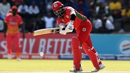 Logo of Kashyap Prajapati out to back up century for Oman on world stage | CWC23 Qualifier
