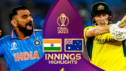 Logo of Travis Head special lifts the trophy | Innings Highlights | CWC23
