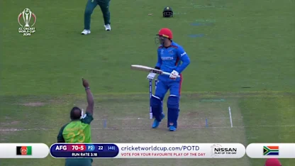CWC19: SA v AFG - Afghanistan innings highlights  