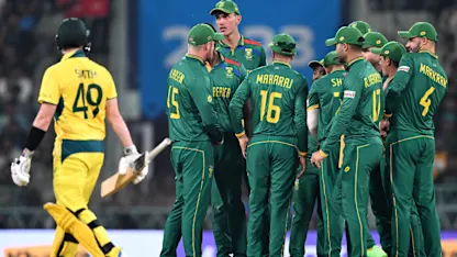 Logo of Steve Smith stunned after LBW decision goes against him | CWC23