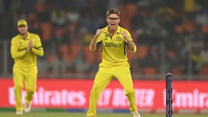 Logo of Zampa takes key wickets with double strike | CWC23