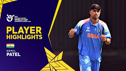 Henil Patel's pace masterclass | Player Highlights | U19 CWC 2026