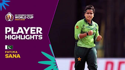 Fatima Sana's sensational spell | Player Highlights | CWC25