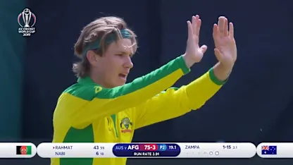 CWC19: AFG v AUS - Rahmat falls to Zampa