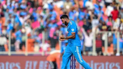Logo of Siraj strikes big to bowl Pakistan skipper Babar | CWC23