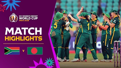 South Africa clinch nail-biter against Bangladesh | Match Highlights | CWC25