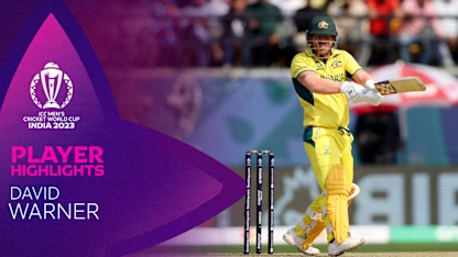 Logo of Warner stretches hot streak with fast fifty for Australia | CWC23