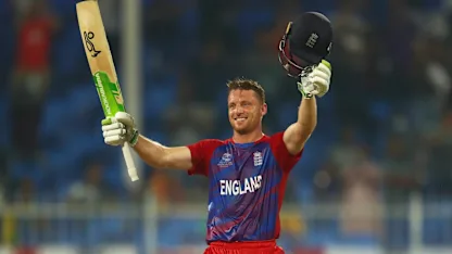 Logo of Buttler blasts tournament's first century | T20 World Cup