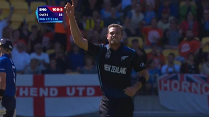 Logo of Tim Southee's 7-wicket haul v England at CWC15