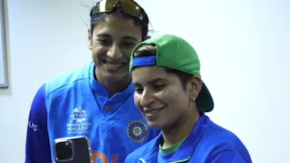 Logo of India and Pakistan players interact after Cape Town clash | Women's T20WC 2023
