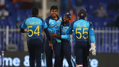 Logo of The best of Maheesh Theekshana so far | T20 World Cup
